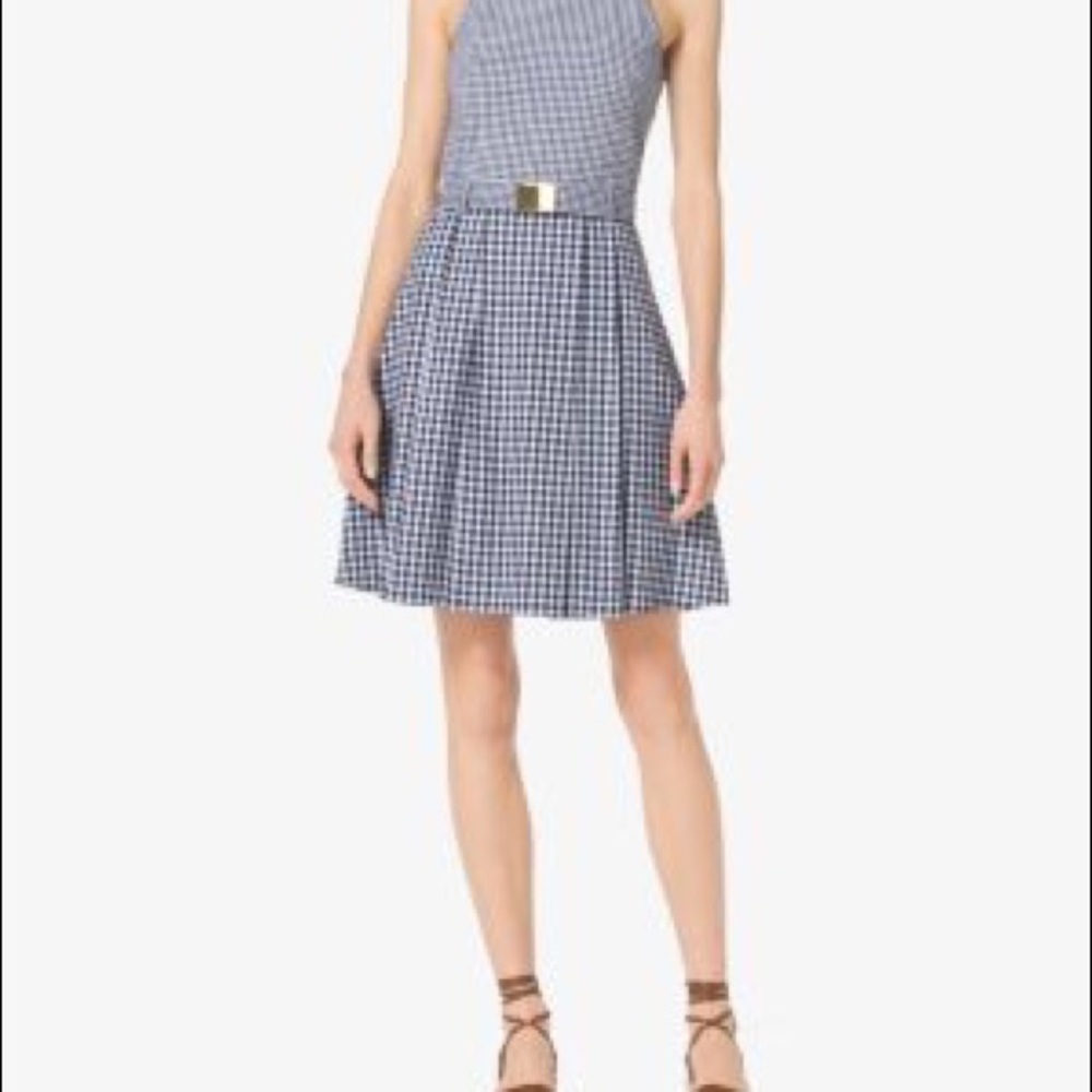 NWOT Michael Kors Gingham Spring Dress